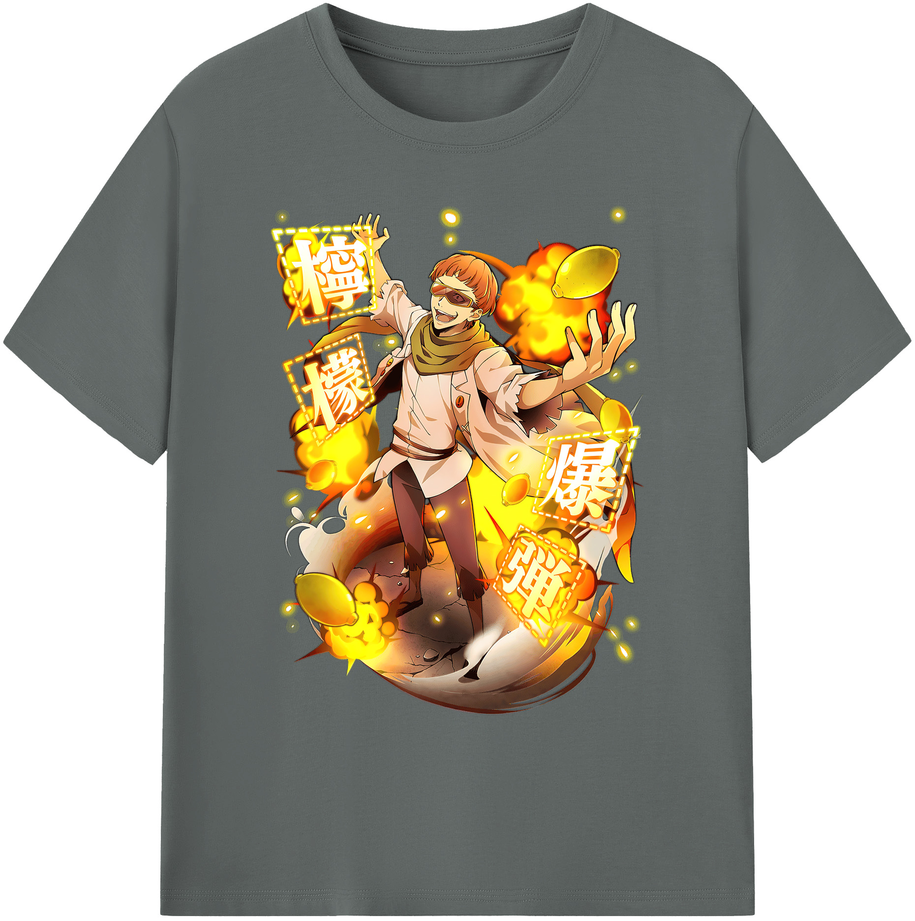（画像用） 文豪ストレイドッグス Bungo Stray Dogs 綿100％ メンズ半袖Tシャツ｜肌触りやわらか＆通気性